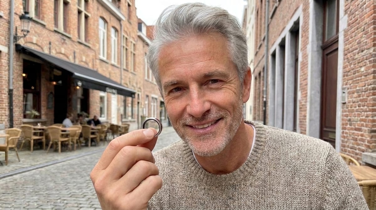 Homme présentant Oura Ring 4